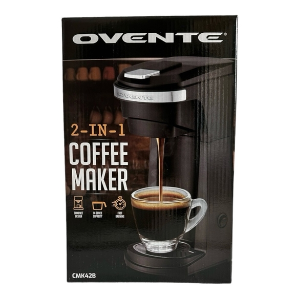 NIB COFFEE Maker OVENTE 2-IN-1 COMPACT COFFEE MAKER Fast Brewing COFFEE MAKER - Picture 5 of 7